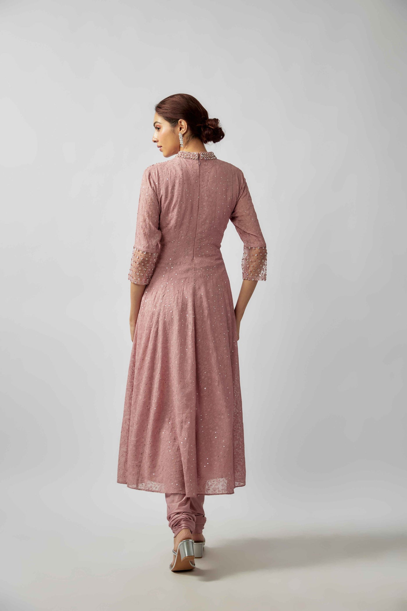 LA SAMIPHOOL ANARKALI - BLUSH PINK