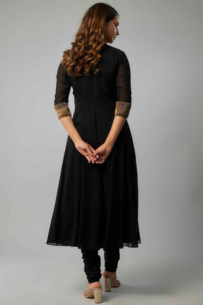 SUNRAY ANARKALI-BLACK