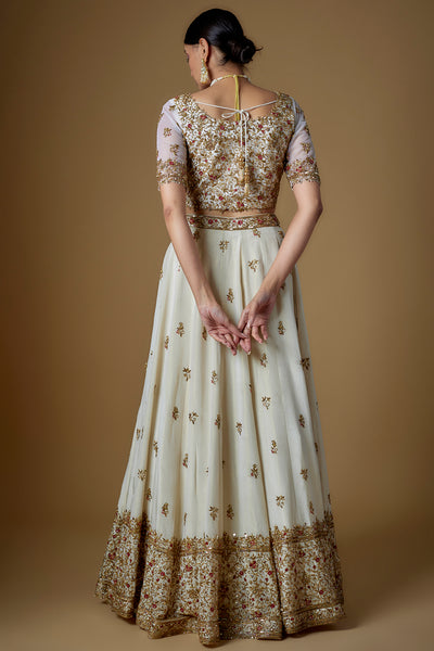 ROOYI LEHENGA - OFF WHITE