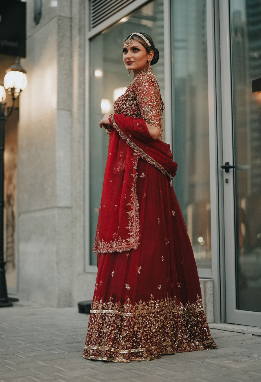 ROOYI PEPLUM LEHENGA