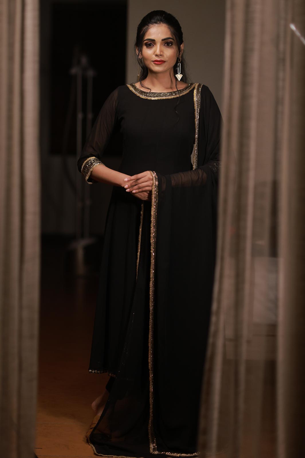 Seher - Black Anarkali Suit