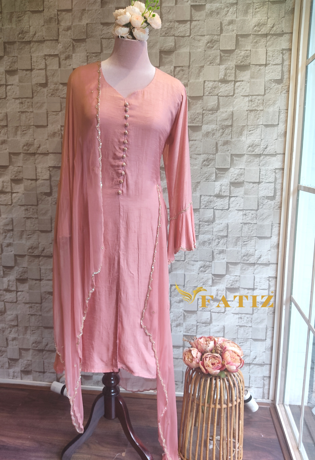 Hailey Suit - Coral Pink