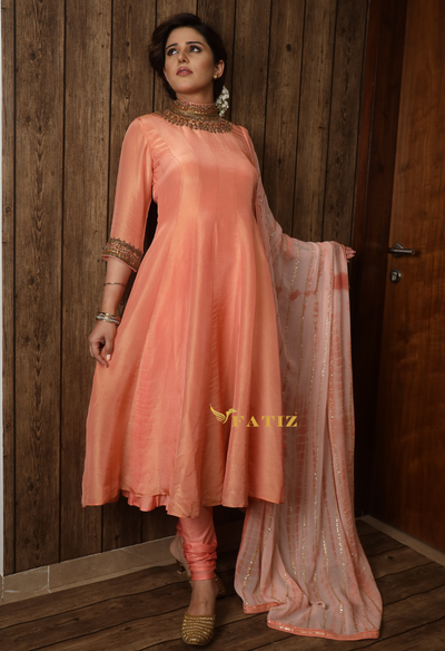 AMRUTHA ANARKALI - PEACH