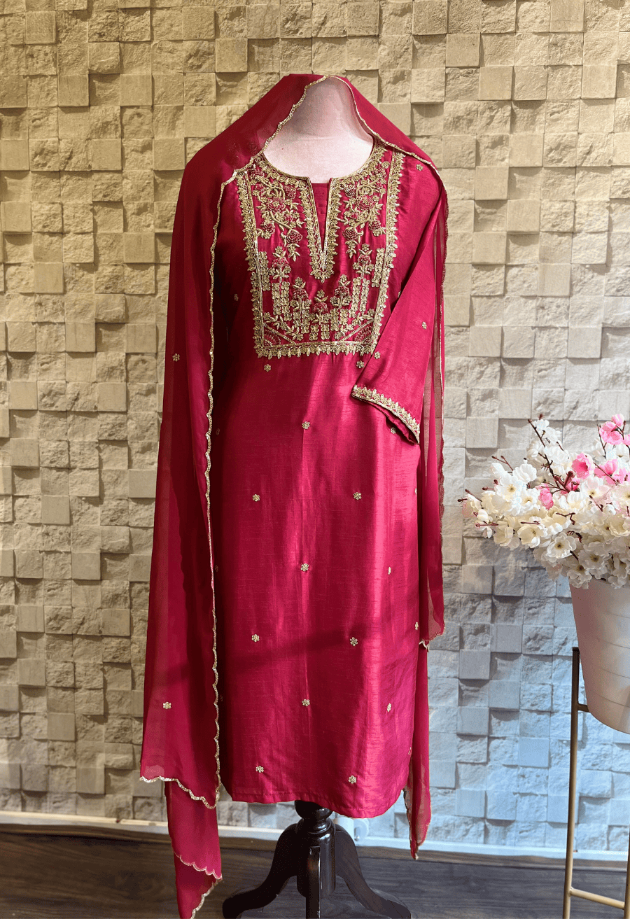 Koel Suit - Maroon