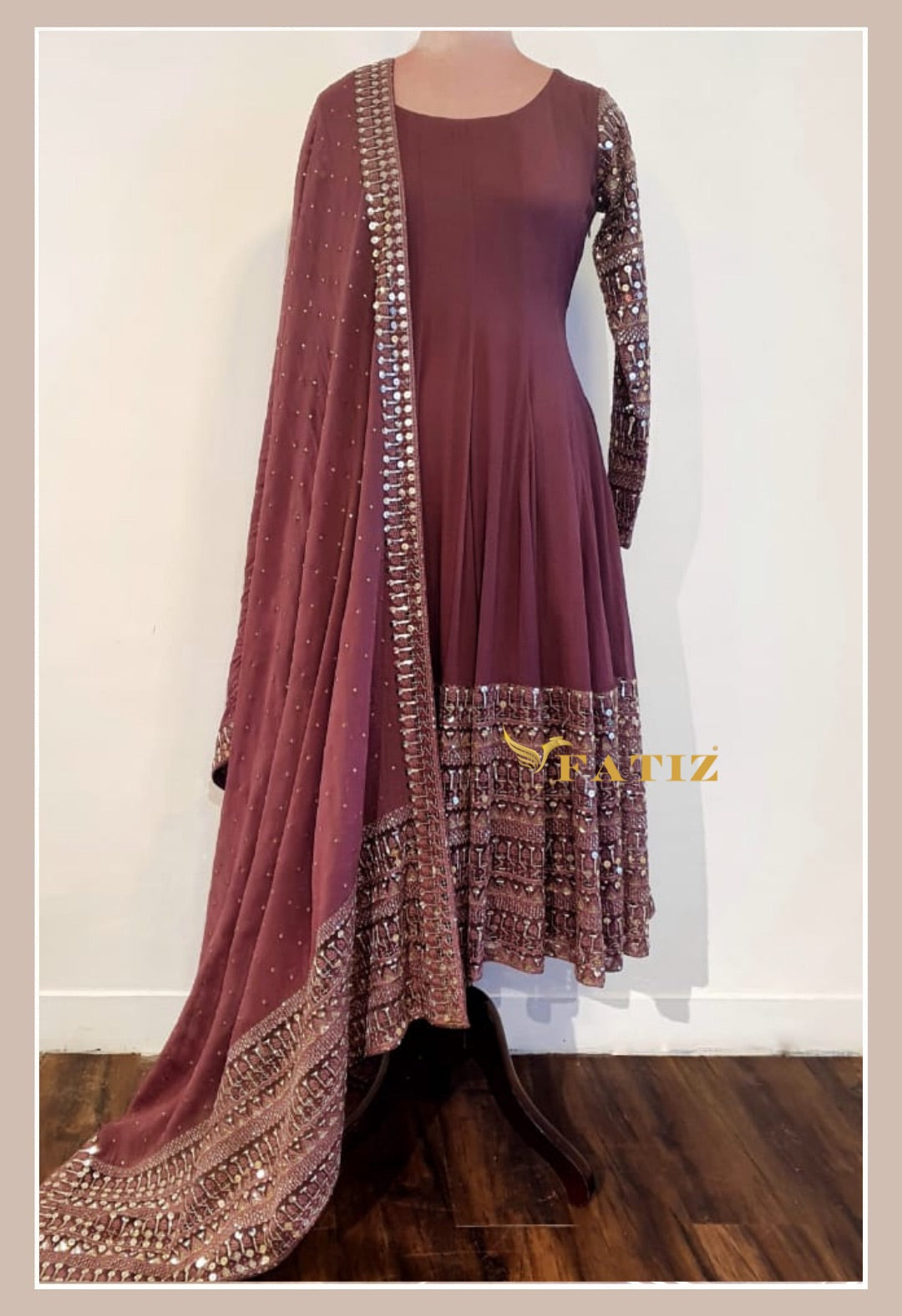 Meira Heavy Anarkali - Mauve