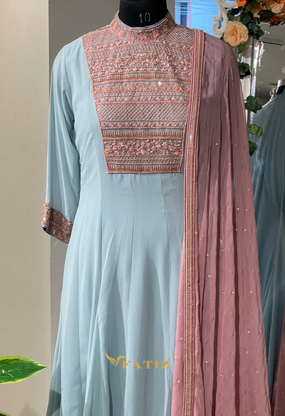 Zoya Anarkali - Blue