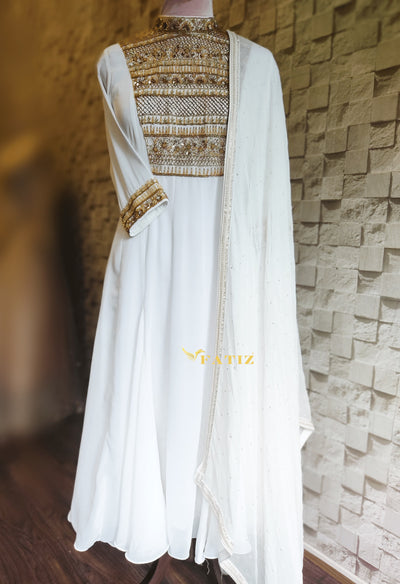 ZOYA ANARKALI - WHITE