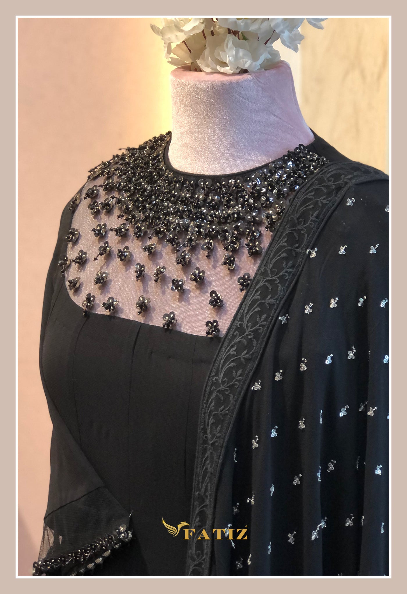 Saba - Black Anarkali Suit