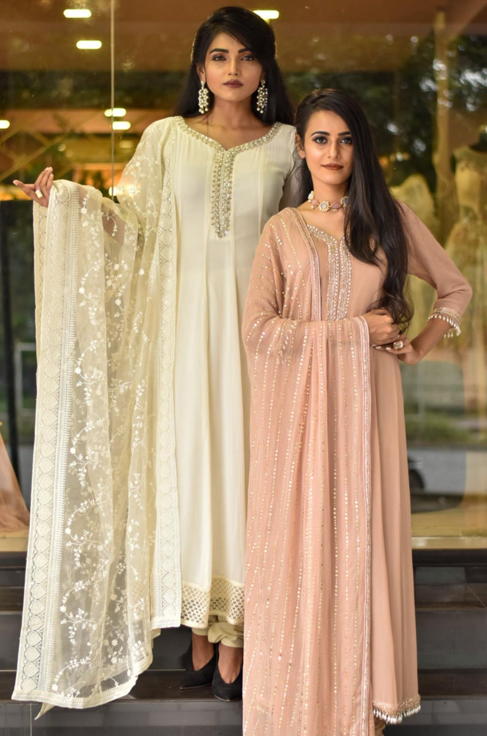 Zuri White - Anarkali suit