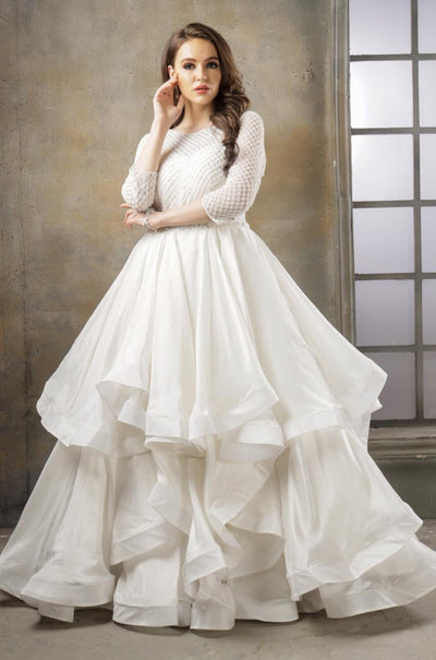 Golika - Pearl white gown