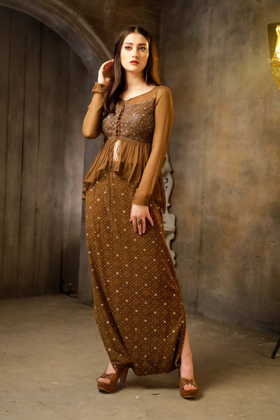 Heena- Peplum Top and Dhoti