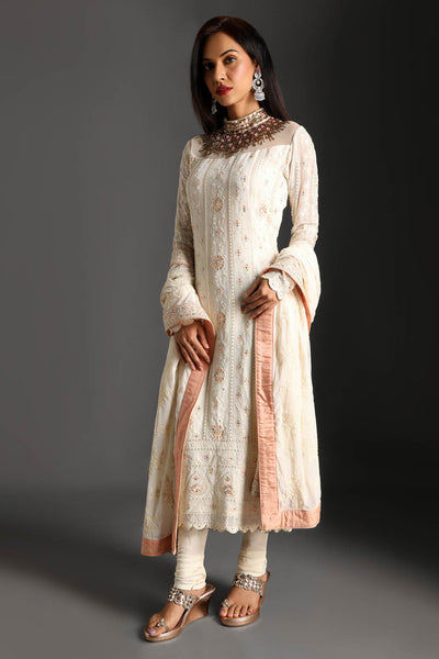 Regal Jewel Neck Suit