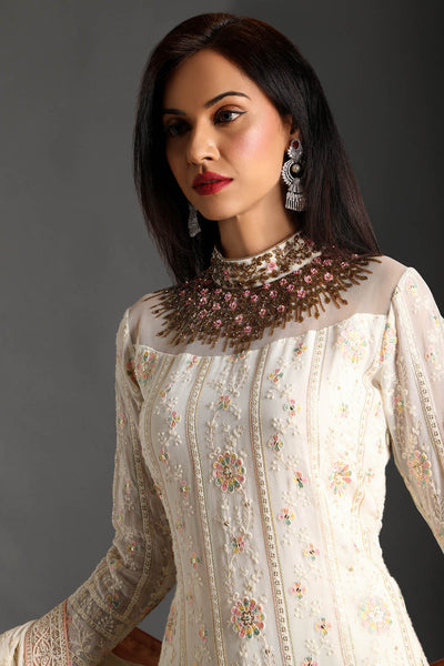 Regal Jewel Neck Suit