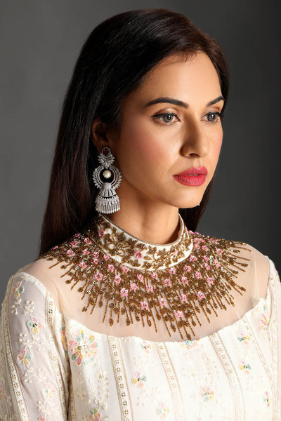 Regal Jewel Neck Suit