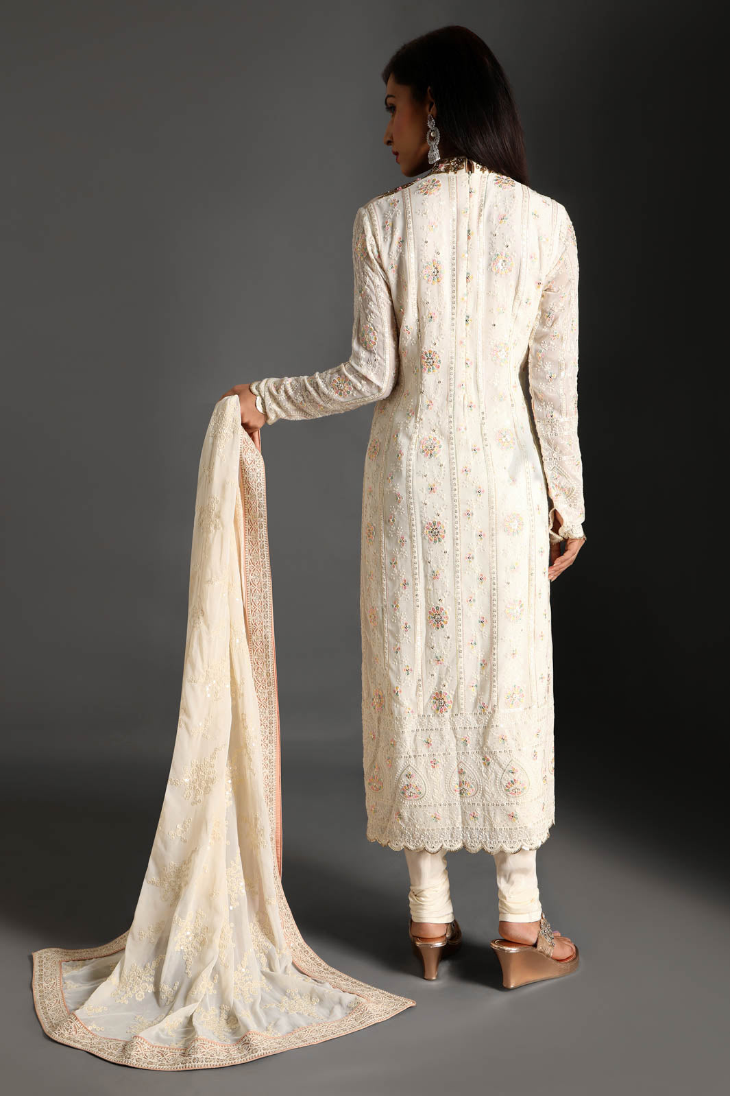 Regal Jewel Neck Suit