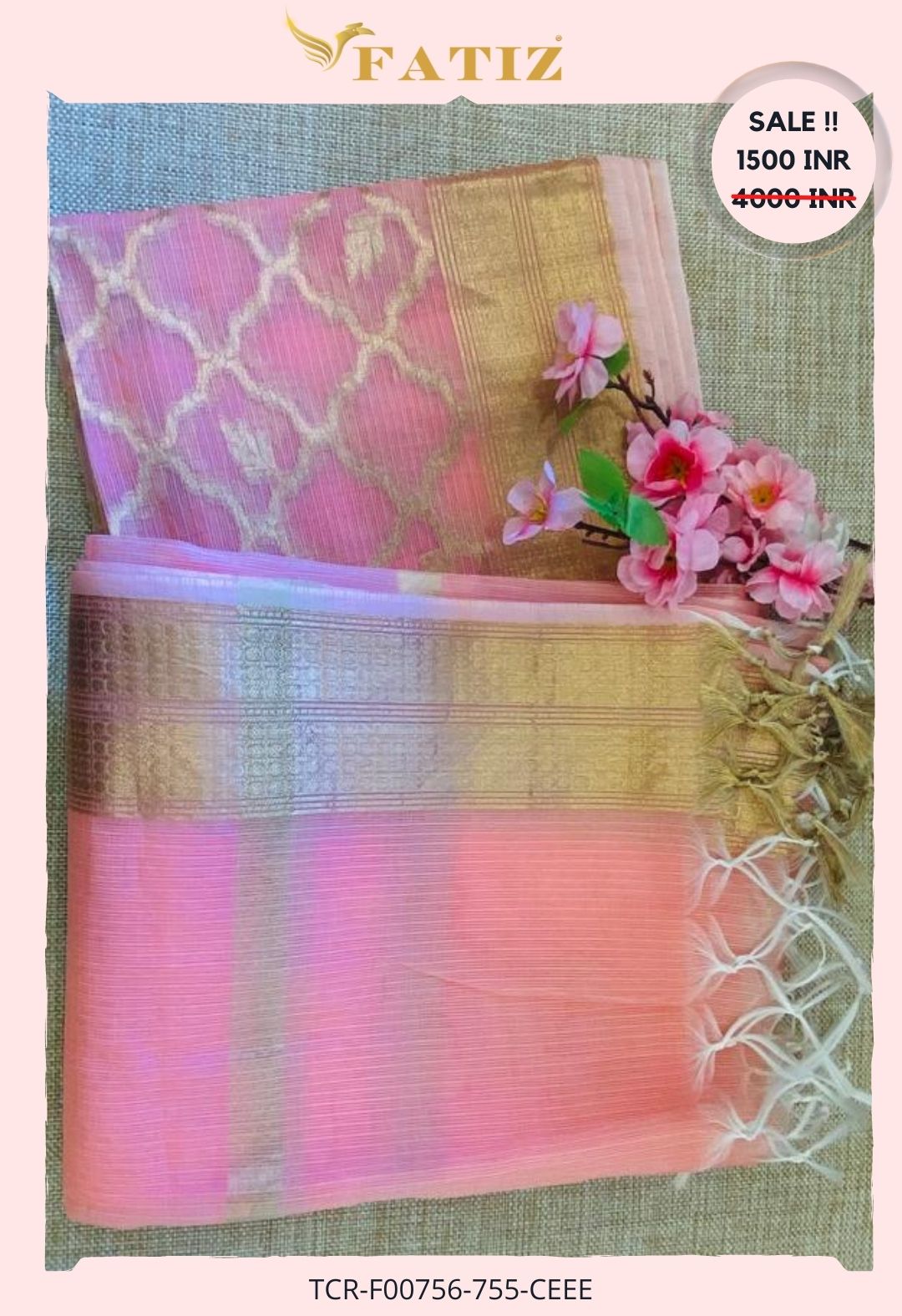 PINK KOTA UNSTITCHED MATERIAL