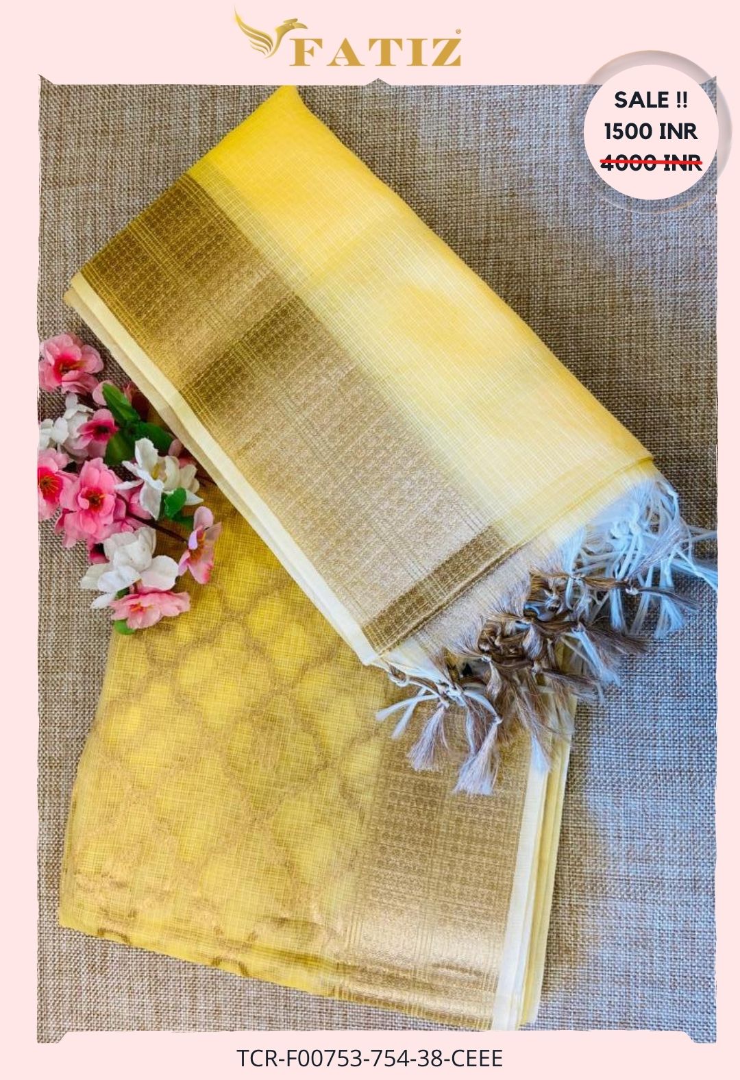 YELLOW KOTA UNSTITCHED MATERIAL