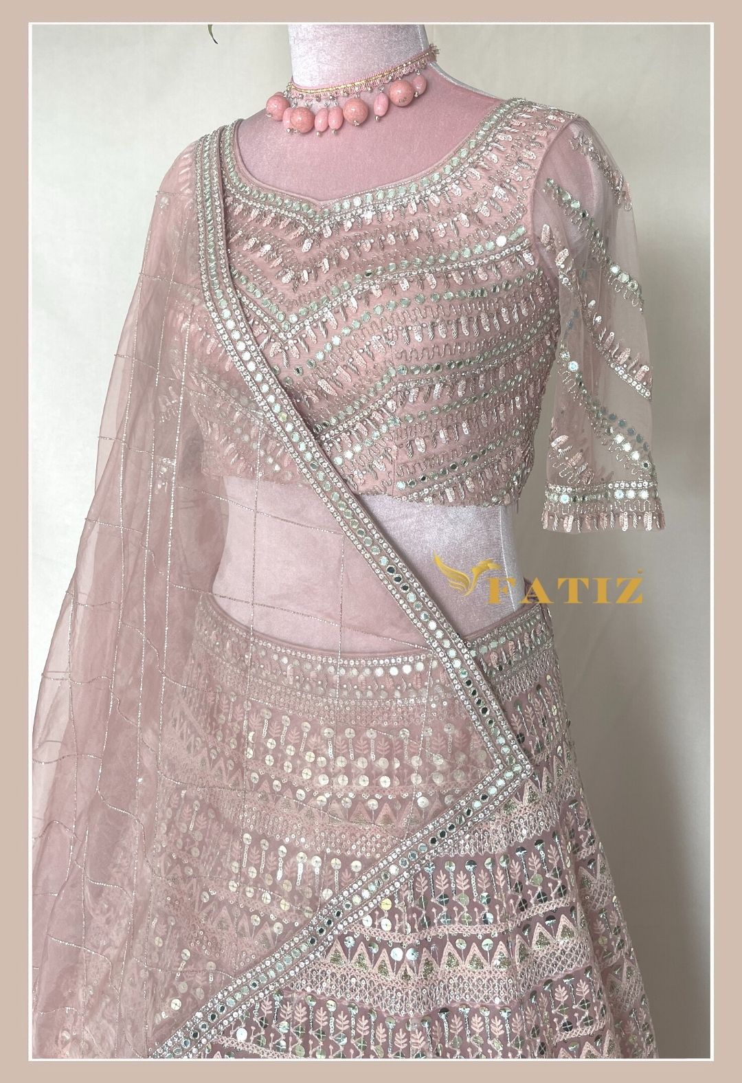 PINK - MEIRA HEAVY LEHENGA