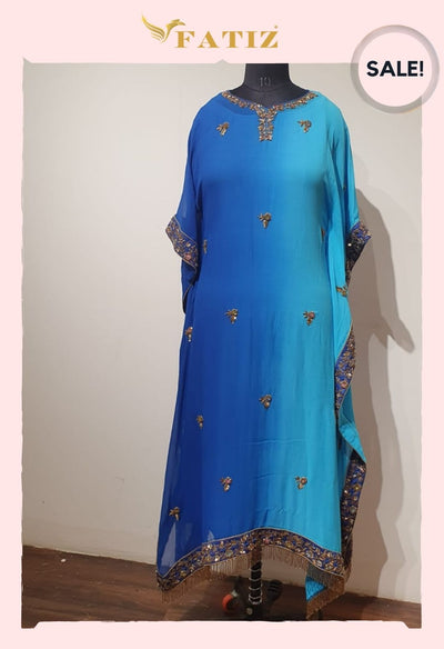 Ombre Kaftan Blue