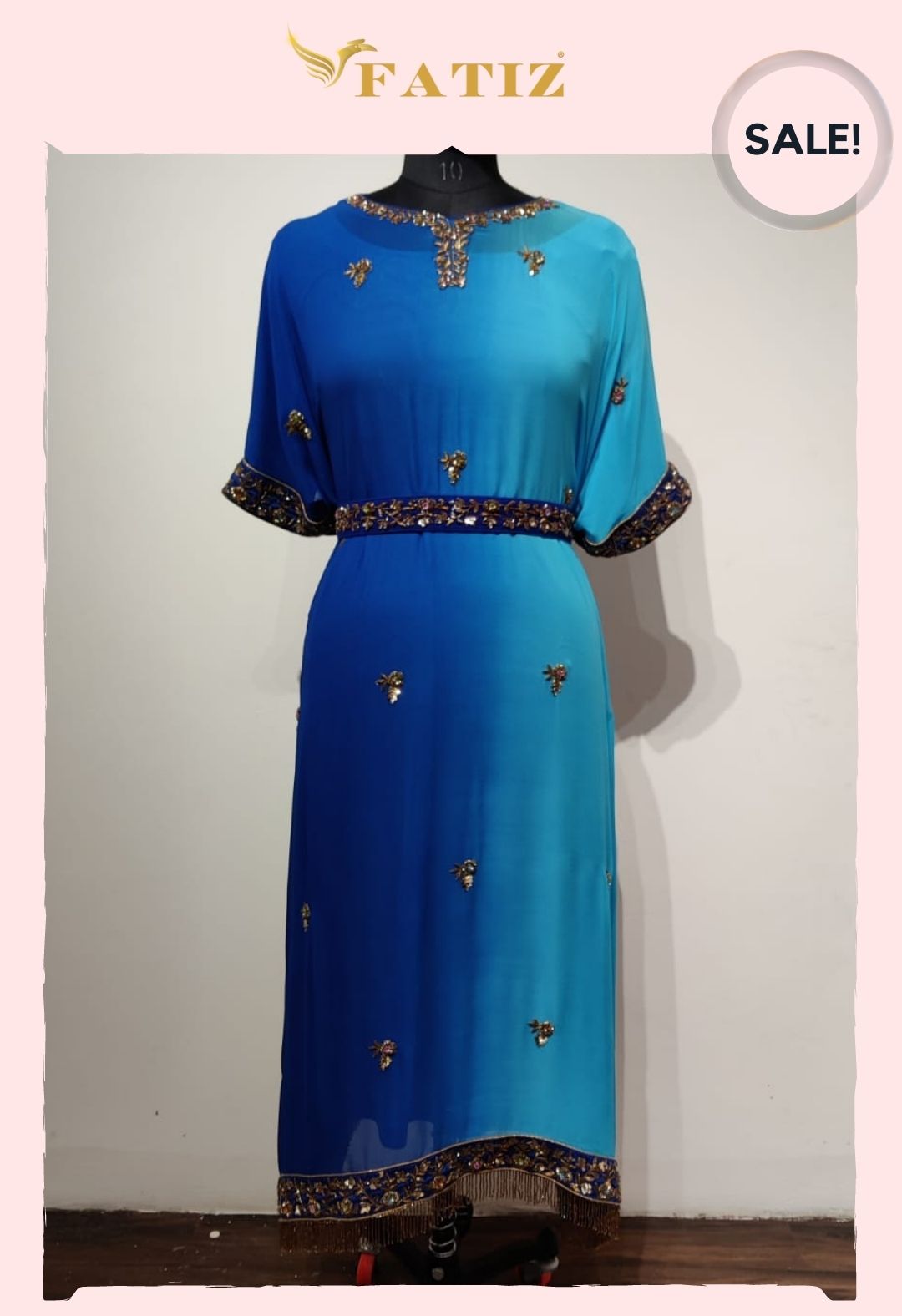 Ombre Kaftan Blue