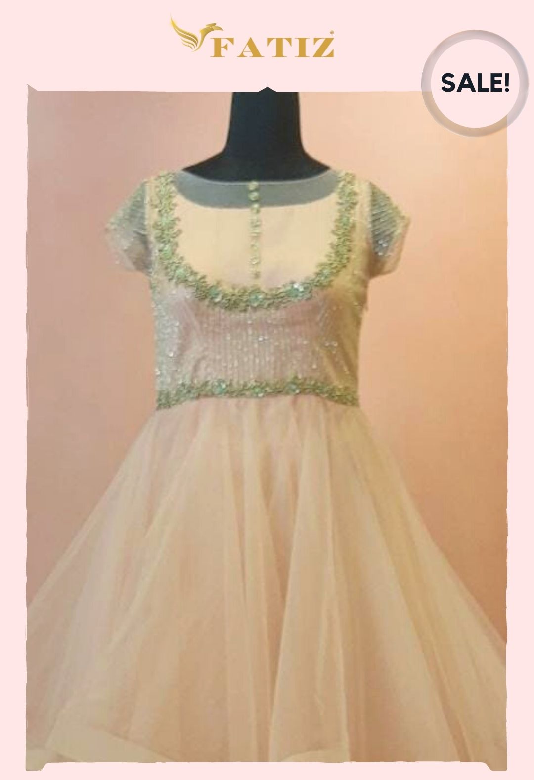 Pastel peach - Handkerchief Gown