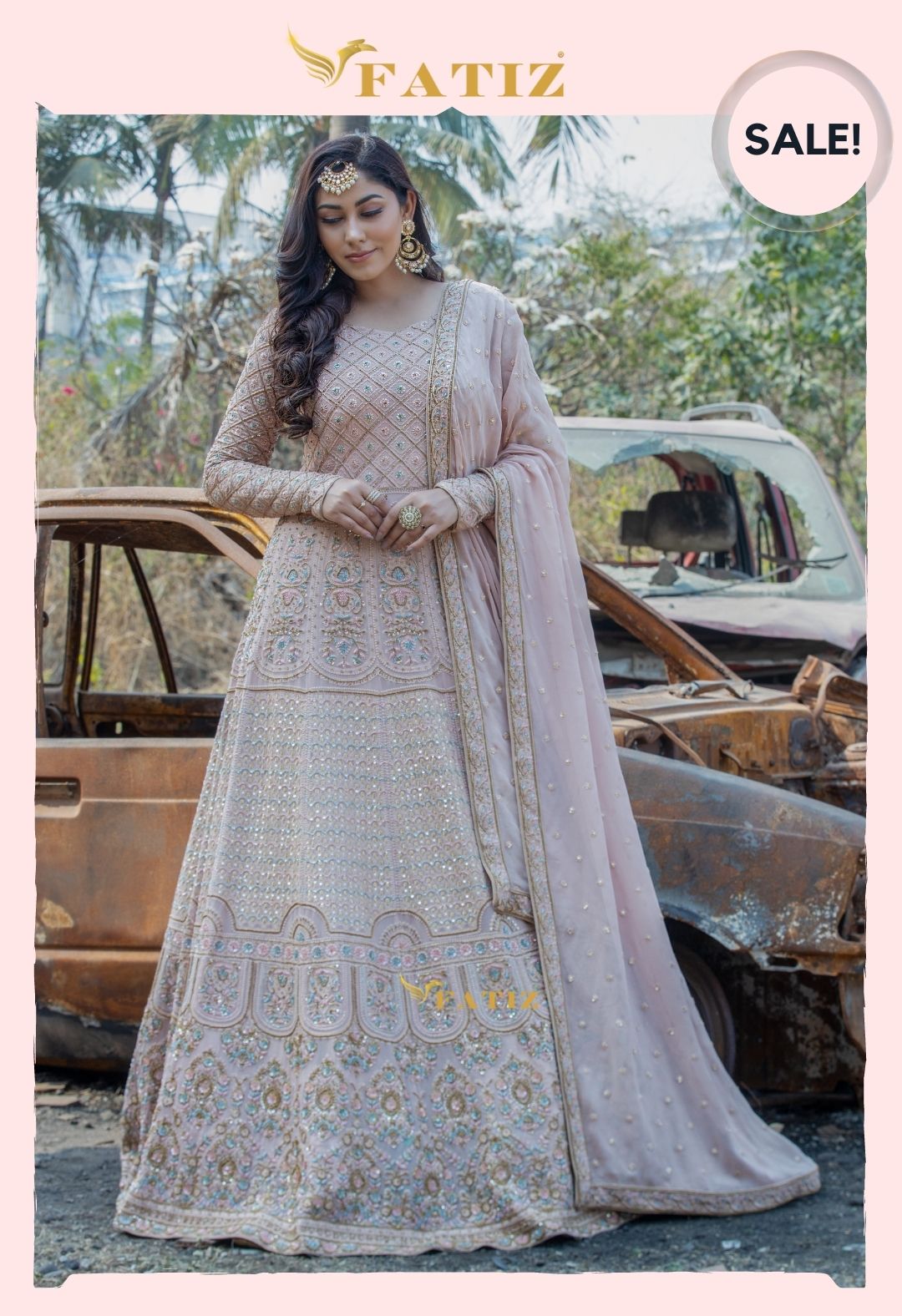 ZOYA- Chikankari Gown